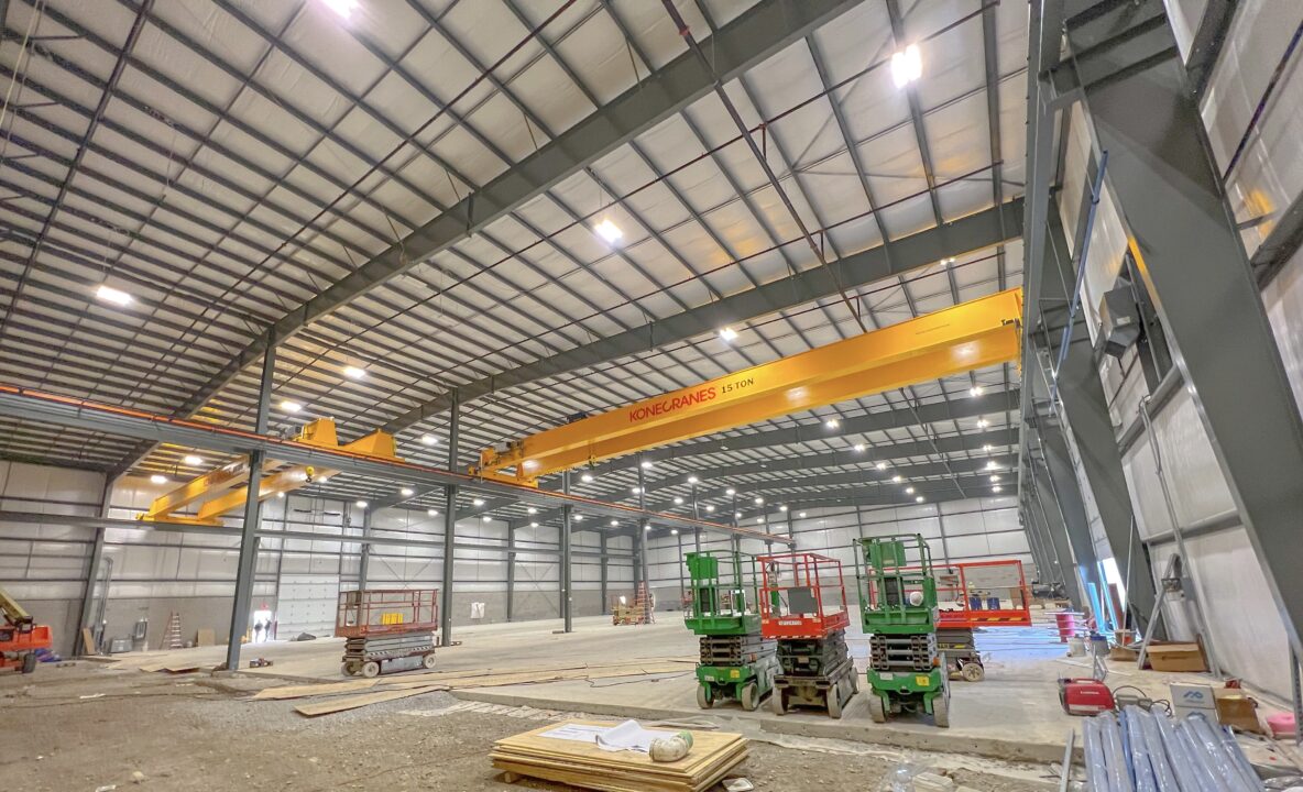 Inside view of February 2023 Building Expansion of Autotoec Solutions.