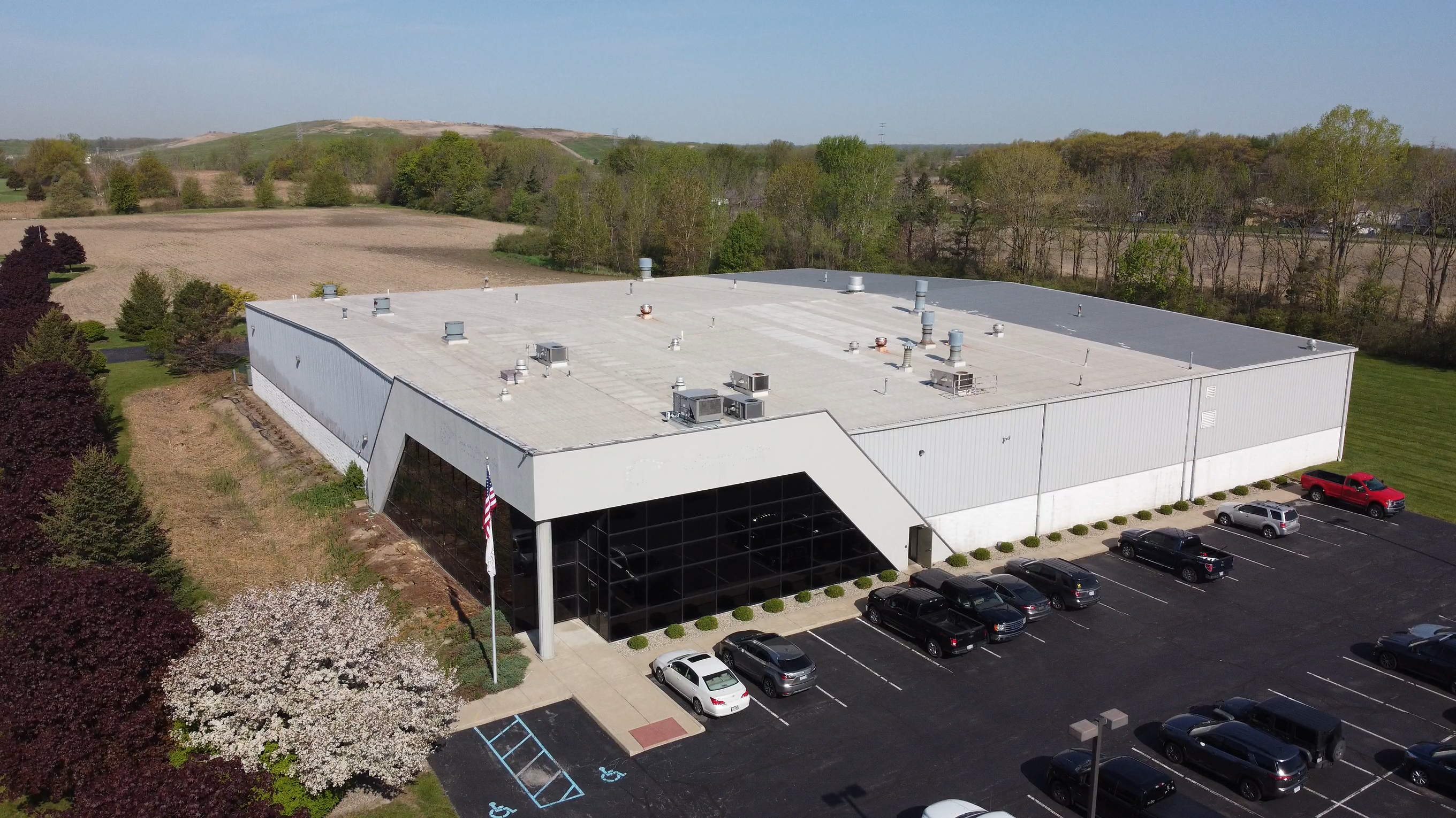 Drone Shot of Autotec Solutions A2 facility in Toledo, Ohio