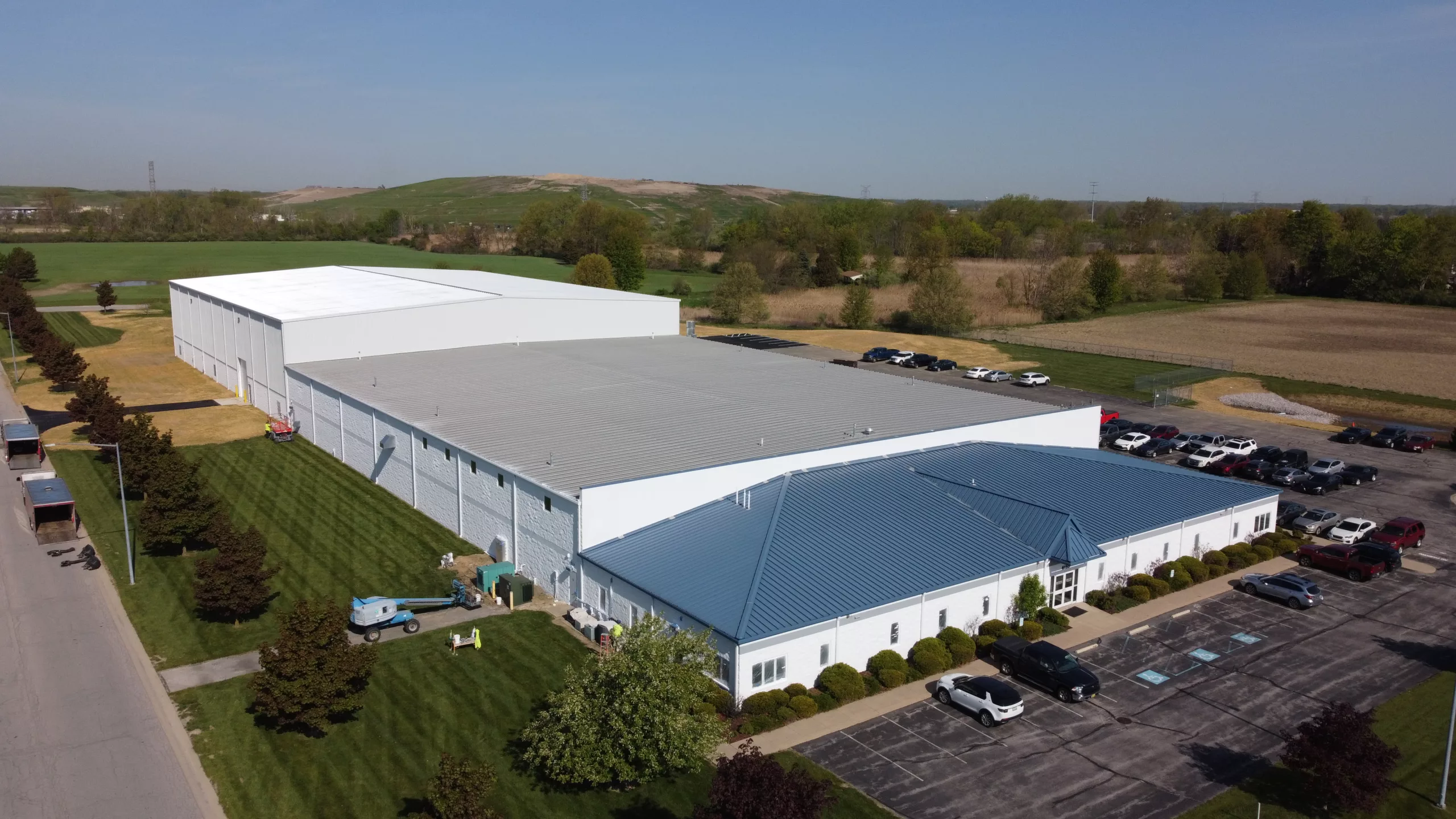 Drone Shot from May 2023 of Autotec Headquarters