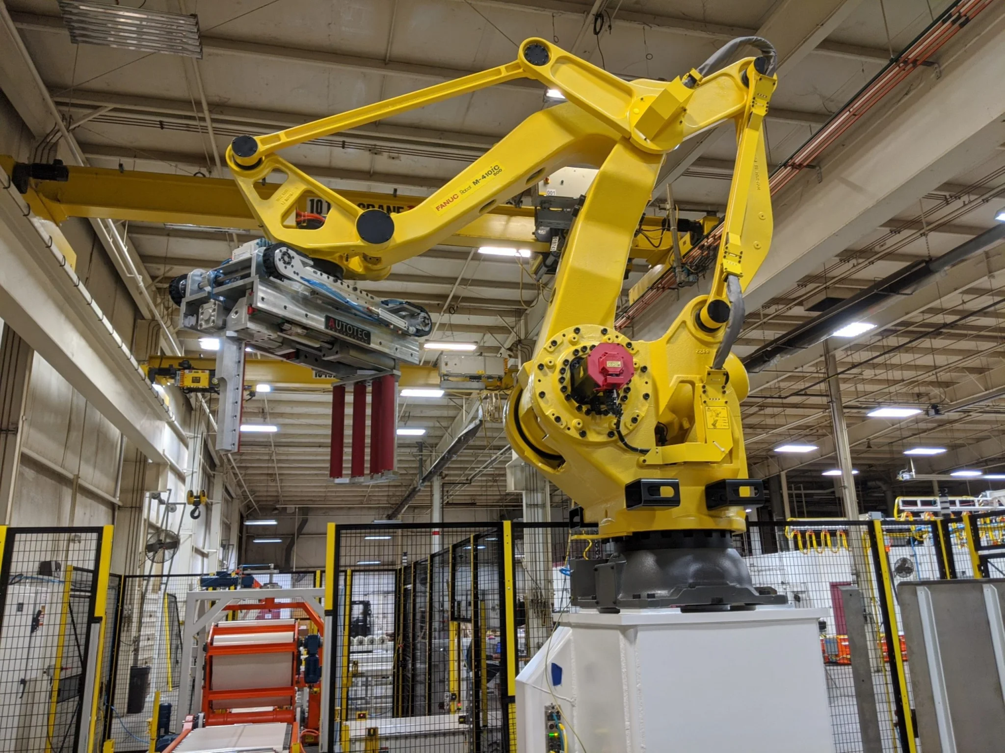 Autotec Solutions roll handling end-of-arm tool for roll handling application.