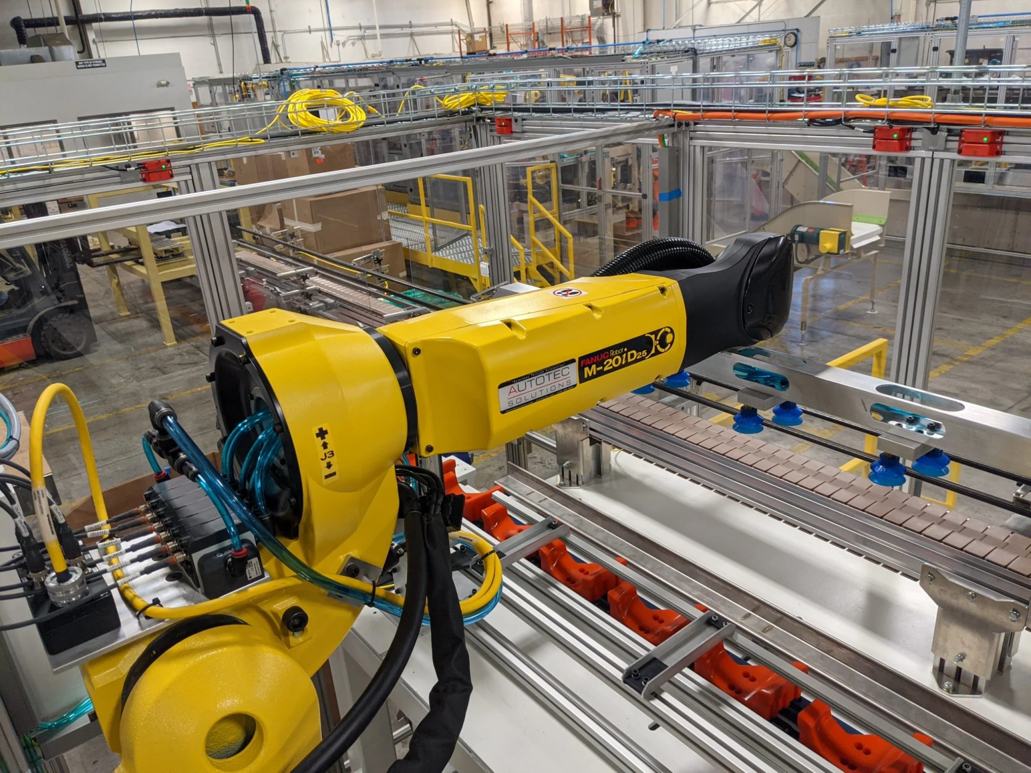 Autotec Solutions - Finishing Machine with Fanuc Robot Pick and Place.